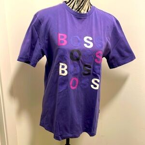 BOSS by Hugo Boss Purple T Shirt Size Large Men Slim Fit